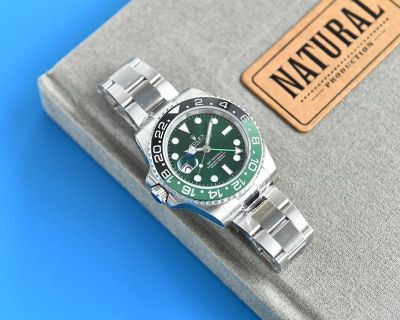ROLEX GMT  904L Steel 3186/2836 Movement 40MM Green Premium Watch